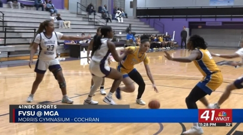 The Fort Valley State Lady Cats taking on the MGA Knights women's basketball on Tuesday, Jan. 7.